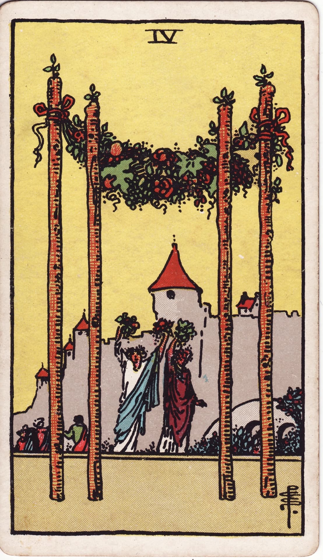 Four of Wands (Vi)